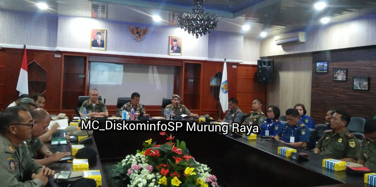 Rapat Koordinasi Persiapan HUT Satpol PP, Damkar dan Linmas Se-Kalteng
