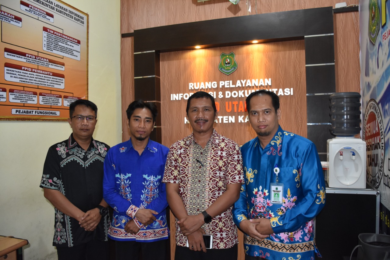 Diskominfosantik Pulang Pisau Kunjungi Diskominfo Kapuas