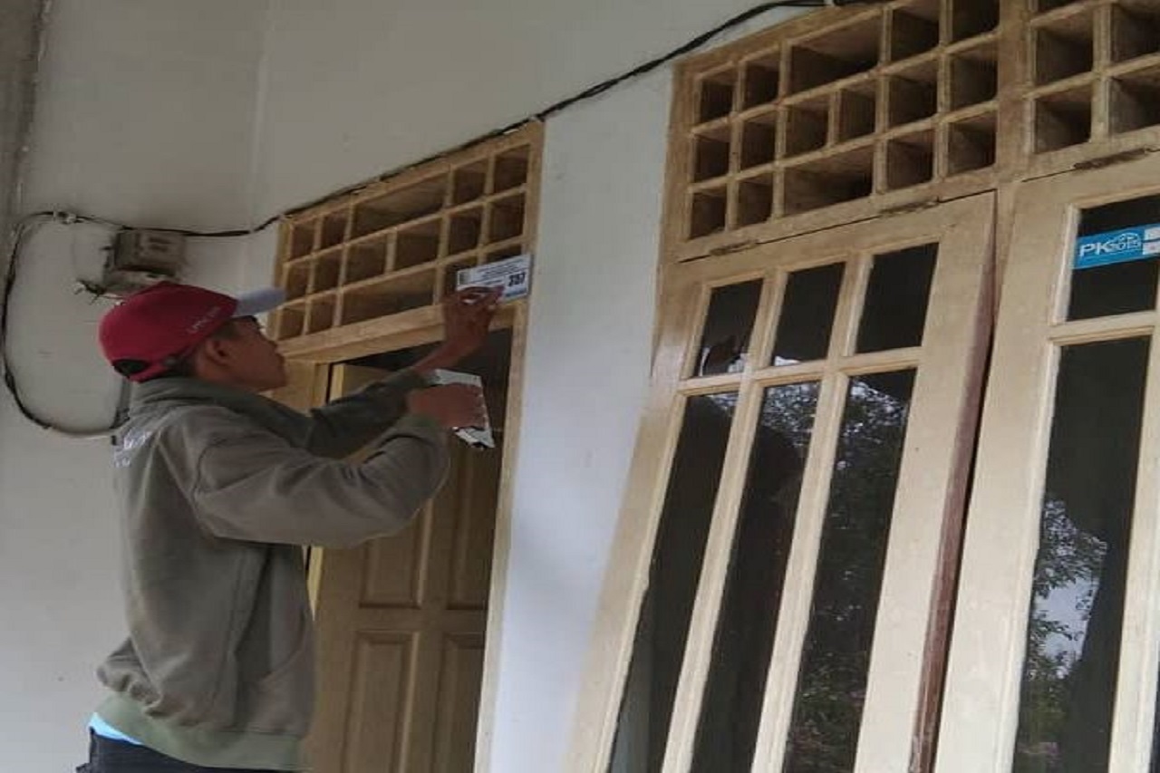 Rumah dan Bangunan di Wilayah Kecamatan Kahil Mendapat Penomoran