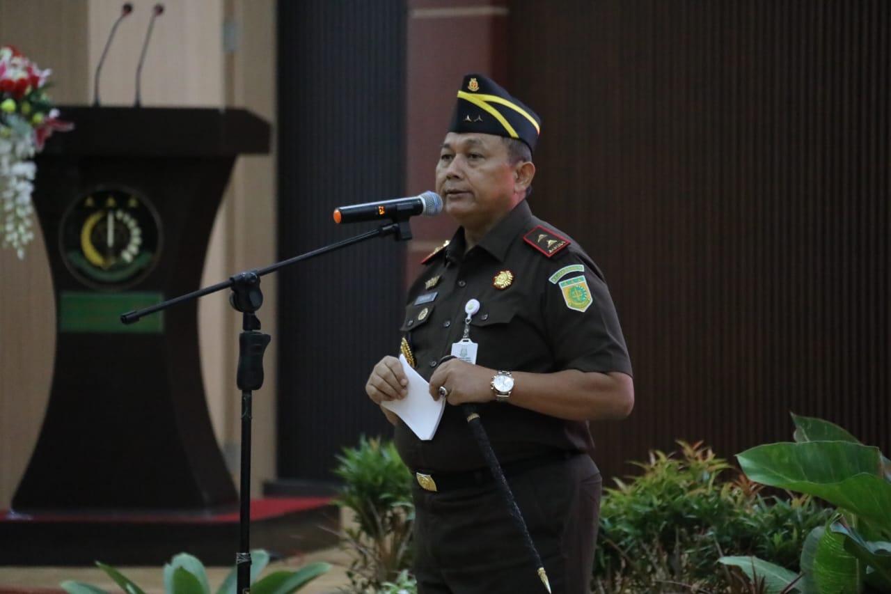 Mewakili Gubernur Kalteng, Plh. Sahli Bidang Pemkumpol Suharno Hadiri Pelantikan Satgas P3H Kejati Kalteng Tahun 2025
