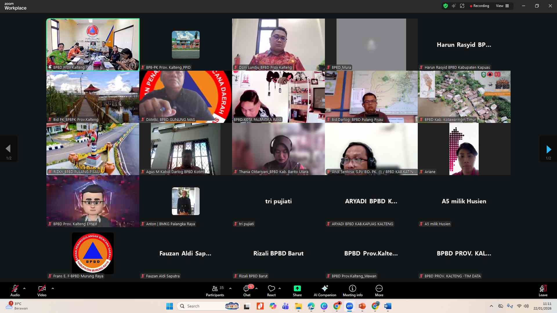 BPBD Prov. Kalteng Perkuat Kesiapsiagaan Karhutla 2026