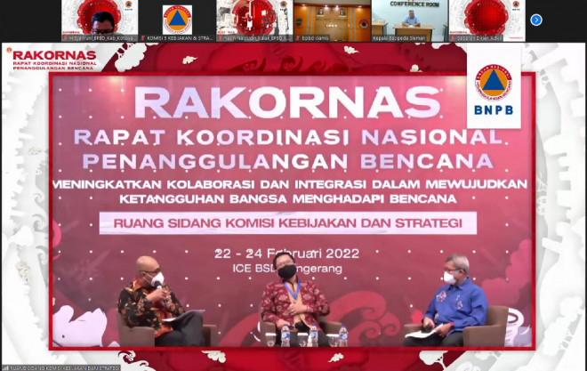 Rakornas PB 2022 Dorong Pengupayaan SPM Sub Kebencanaan
