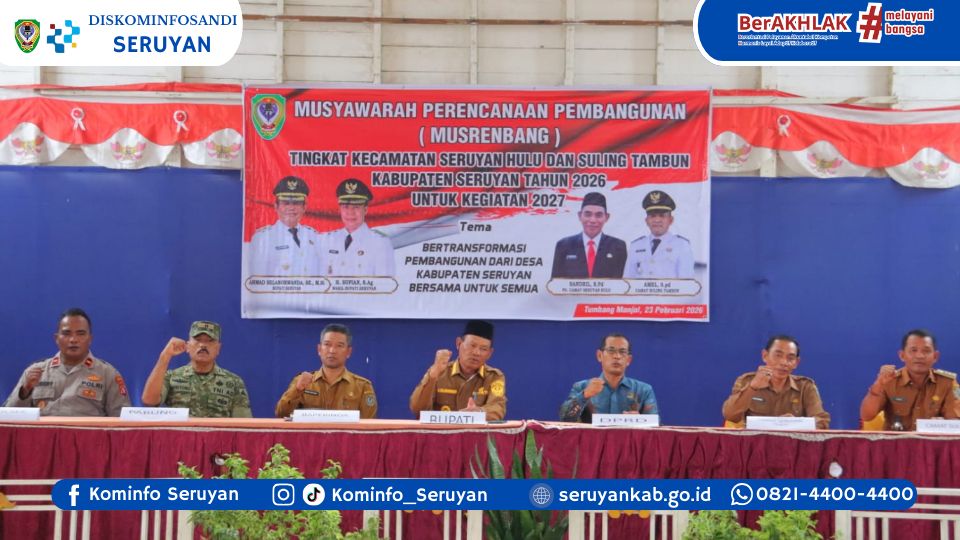 Musrenbang Seruyan Hulu 2026 Resmi Dibuka, Bupati Tekankan Penguatan Ekonomi Kerakyatan
