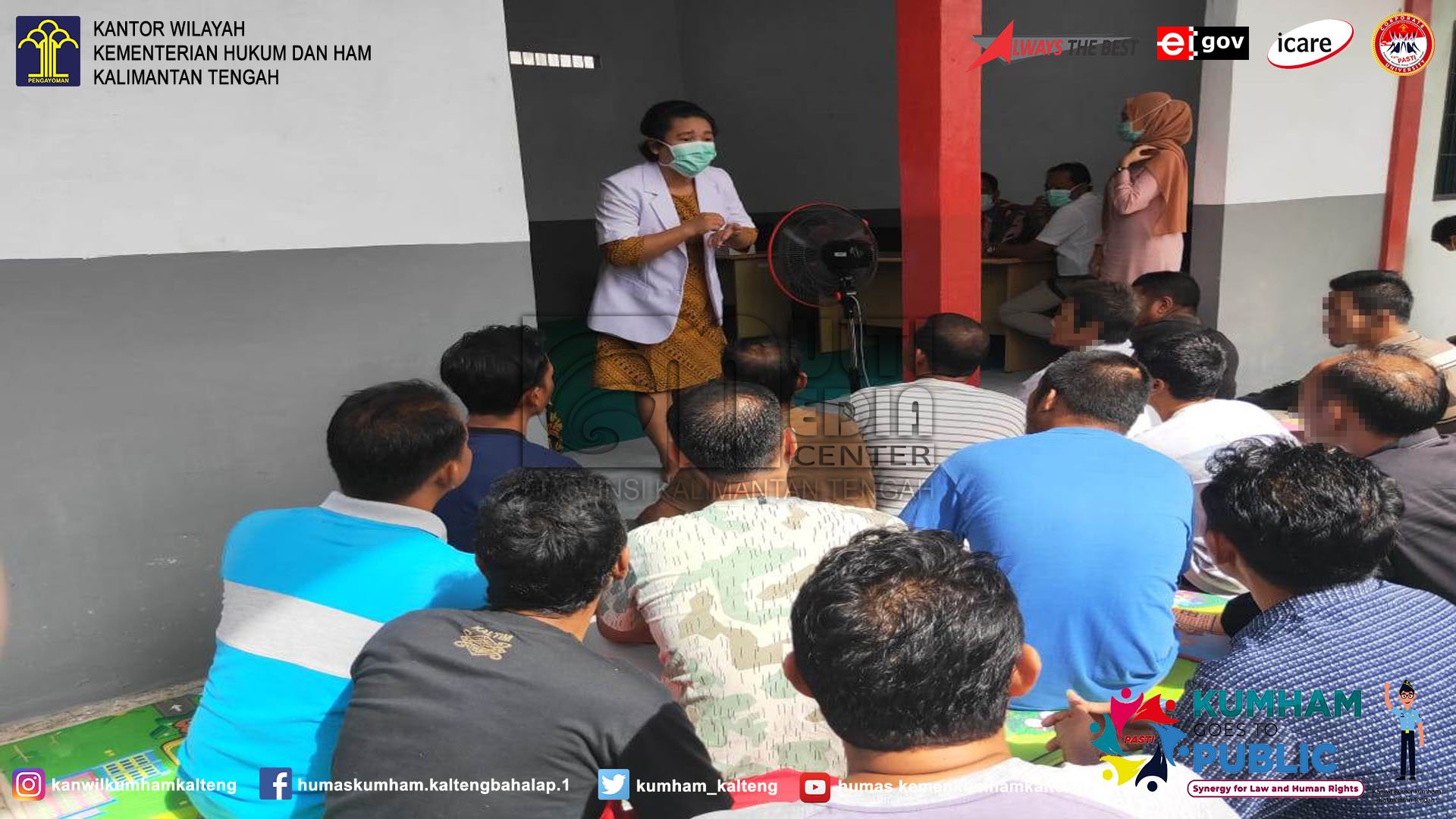 Lapas Sukamara Adakan Penyuluhan Pencegahan Covid-19