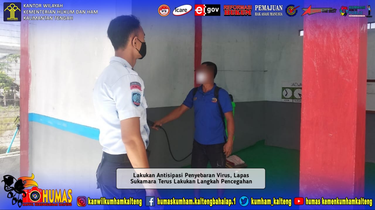  Lakukan Antisipasi Penyebaran Virus, Lapas Sukamara Terus Lakukan Langkah Pencegahan
