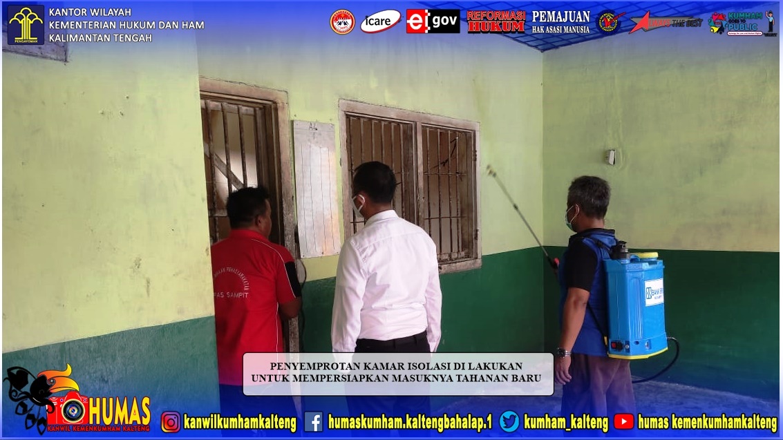 Aksi Tim Kesehatan Lapas Sampit dalam Cegah Penyebaran Covid-19