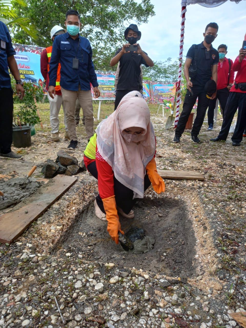Peletakkan Batu Pertama Pembangunan Lopo Betang Perdie M. Yoseph