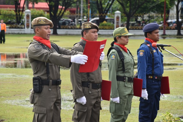  Peringatan HUT ke 68 Satpol PP, HUT ke 56 Satlinmas dan HUT ke 99 Satuan Pemadam kebakaran Provinsi Kalimantan Tengah