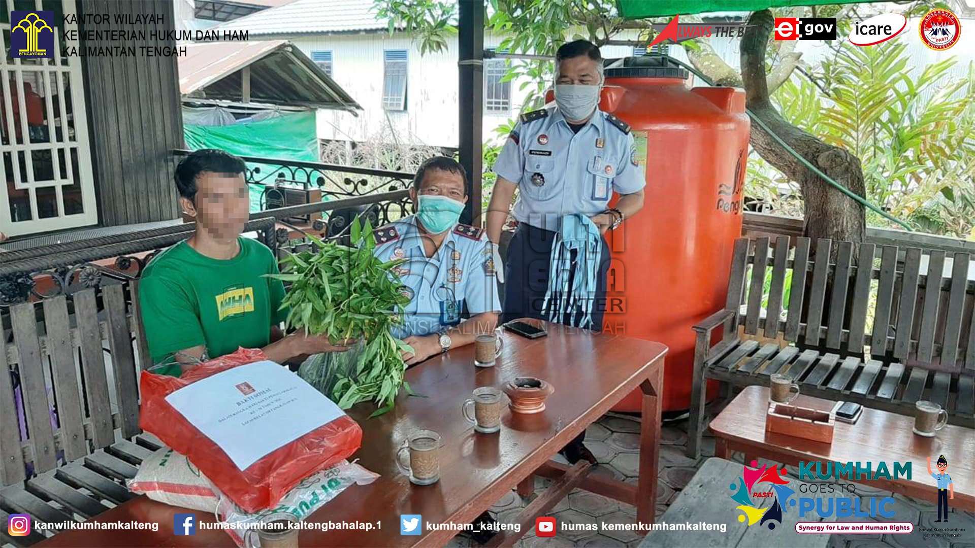 Kalapas dan Jajaran Sambangi WBP Asimilasi Rumah