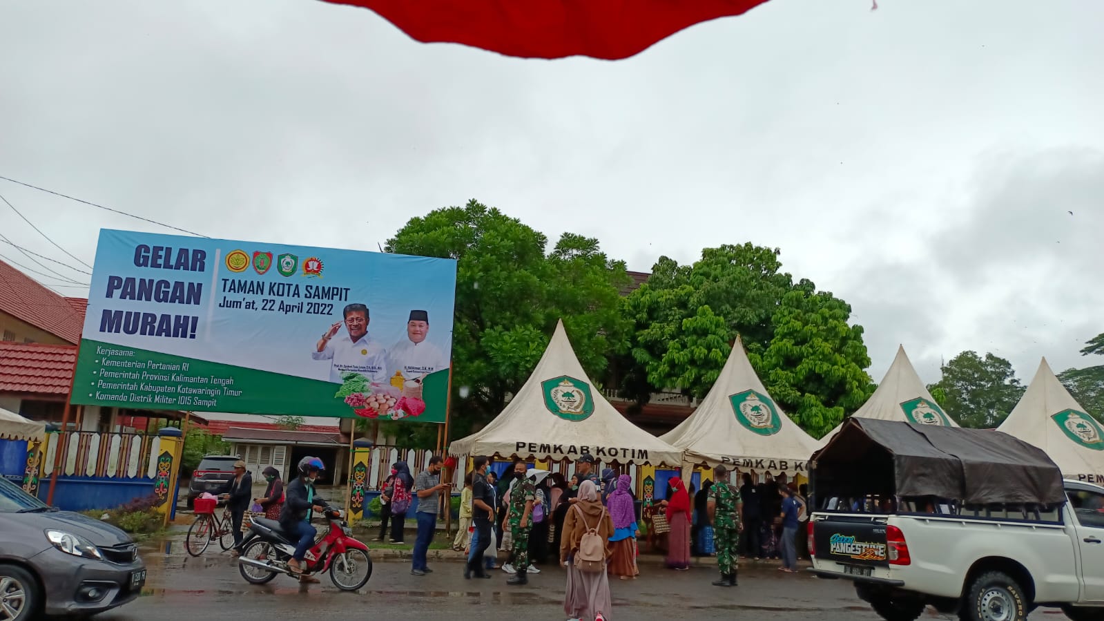 Kementan Gandeng Dinas Ketahanan Prov. Kalteng Adakan Gelar Pangan Murah di Sampit