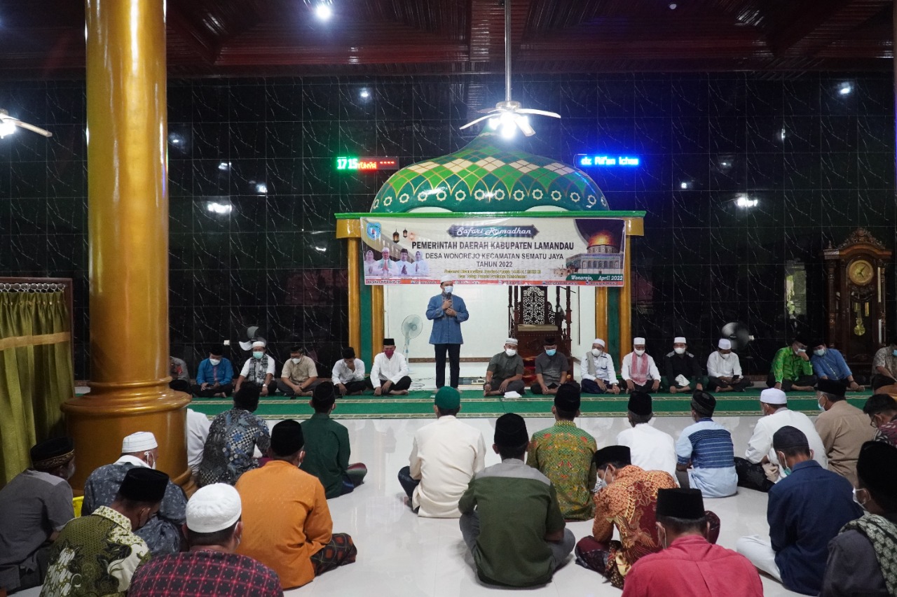 Safari Ramadan 1443 H Pemerintah Daerah Kabupaten Lamandau Berakhir di Desa Wonorejo
