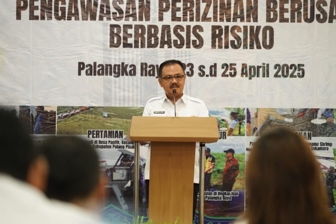Sahli Gubernur Bidang Pemkumpol Herson B Aden Buka Bimtek Implementasi Perizinan dan Pengawasan Perizinan Berusaha Berbasis Risiko
