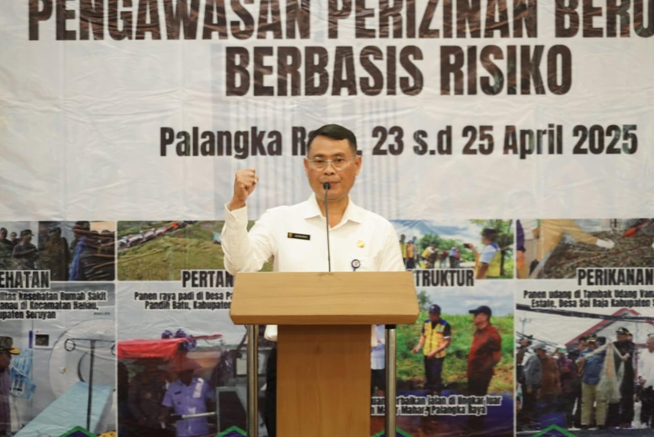 Sahli Gubernur Bidang Pemkumpol Herson B Aden Buka Bimtek Implementasi Perizinan dan Pengawasan Perizinan Berusaha Berbasis Risiko