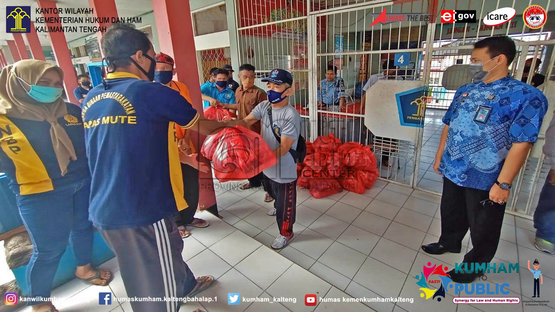 Lapas Muara Teweh Salurkan Bantuan Sosial dari DAD Murung Raya kepada Seluruh WBP