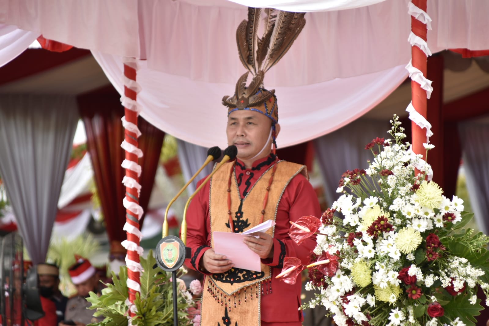 Pimpin Upacara Harjad ke-65 Provinsi Kalimantan Tengah, Gubernur Harapkan Seluruh Elemen Masyarakat Turut Serta dalam Percepatan Pembangunan Kalteng