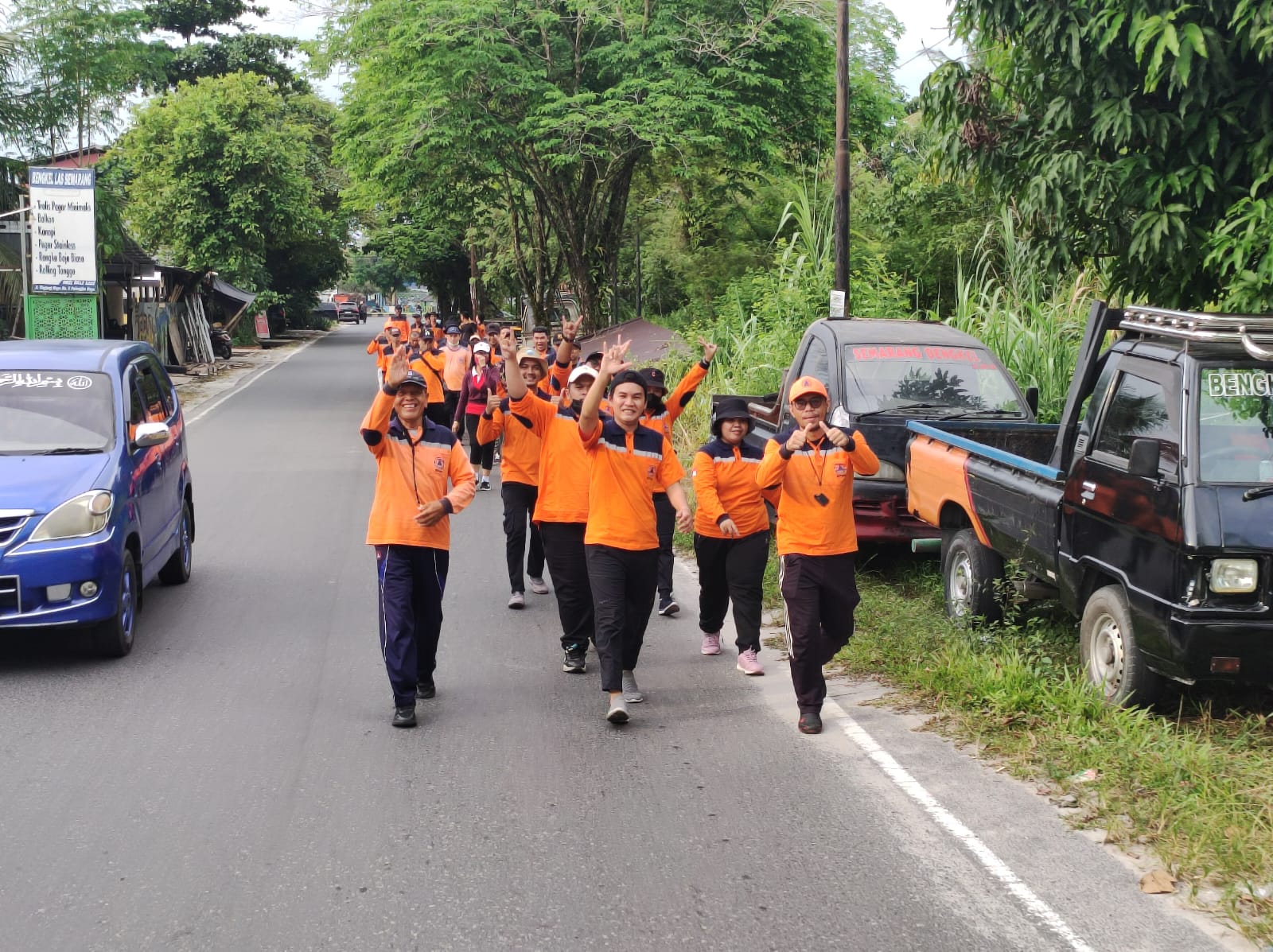 BPBPK Prov. Kalteng Tingkatkan Kemampuan Fisik Anggota Relawan Posko Krisis Karhutla