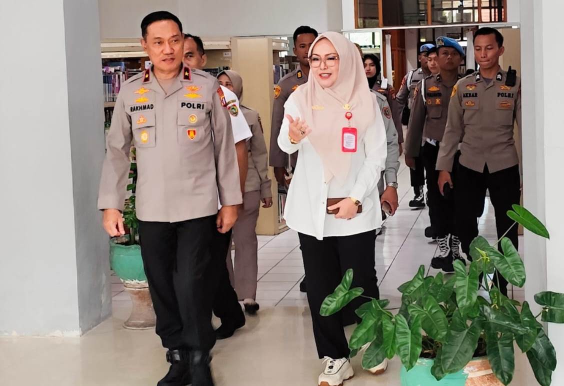 Gandeng Stakeholder Tingkatkan Gerakan Literasi, Kadispursip Kalteng Adiah Chandra Sambut Kunjungan Wakapolda
