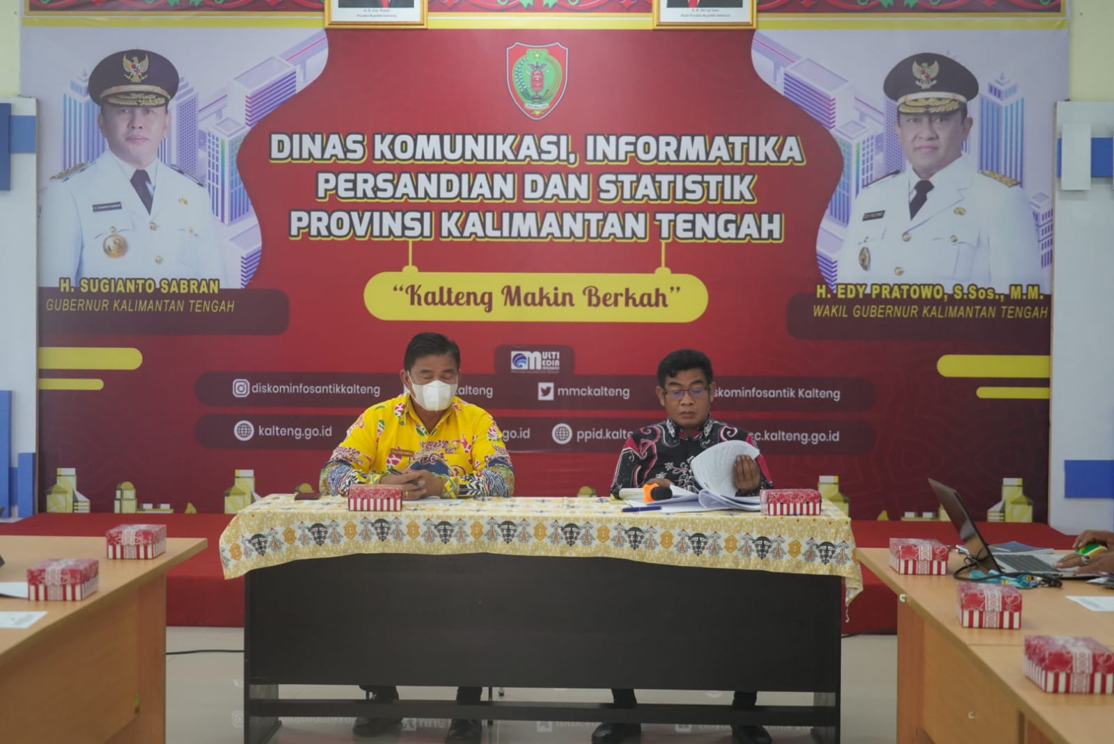 Diskominfosantik Prov. Kalteng Fasilitasi Pemkab Gumas Bahas Rancangan Perbup Terkait Penyelenggaraan SPBE 