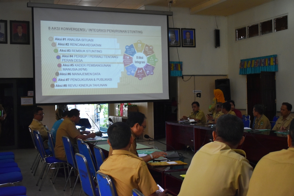 Rakor Penyusunan Aksi Dua Program Kegiatan Penurunan Stunting Kembali Digelar