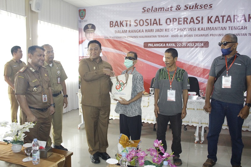 Hadiri Kegiatan Operasi Katarak Gratis, Wagub Kalteng Harapkan Angka Katarak di Kalteng Turun