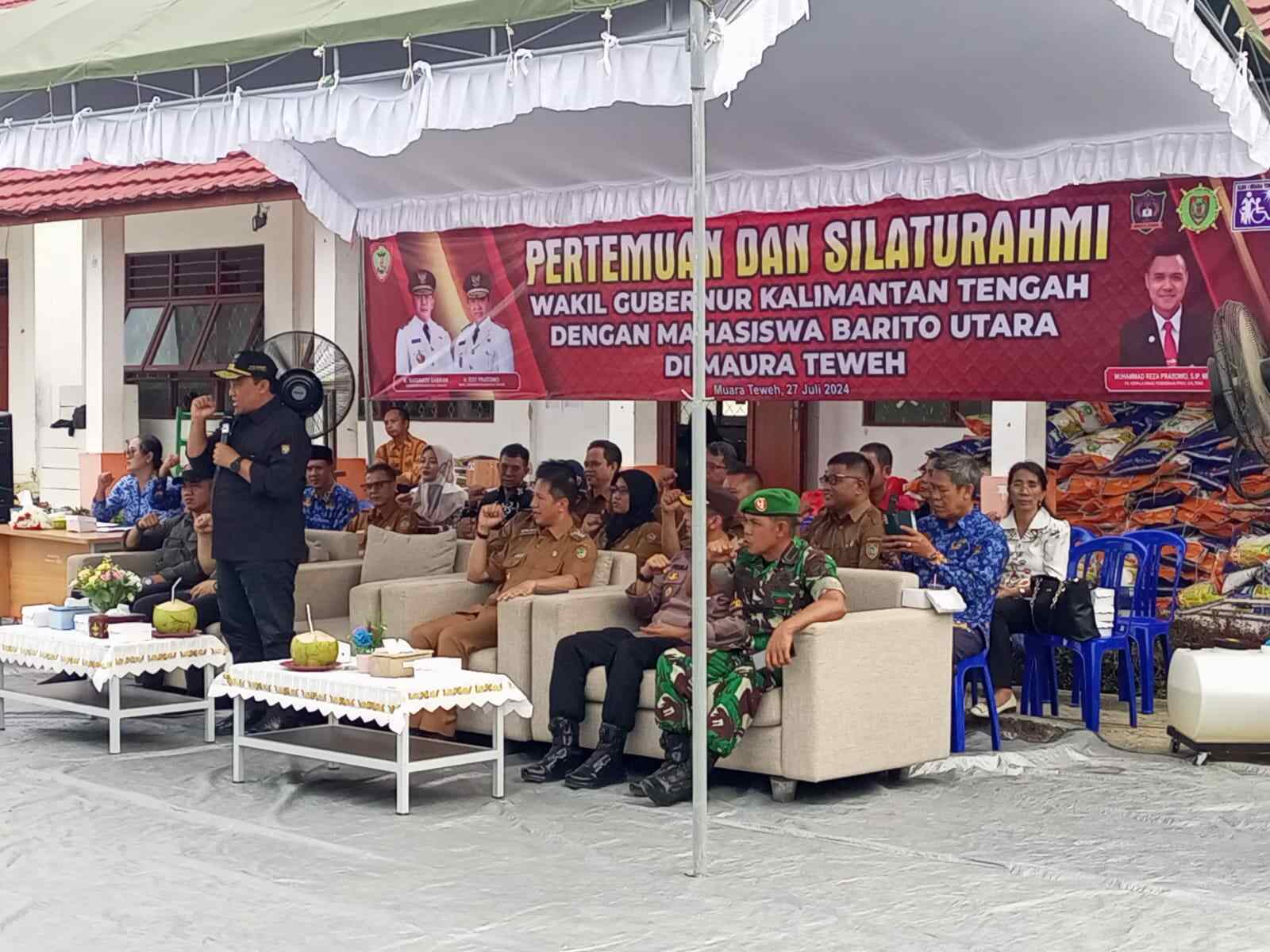 Pemprov Kalteng Gelar Pertemuan dan Silaturahmi Wakil Gubernur dengan Mahasiswa Barito Utara