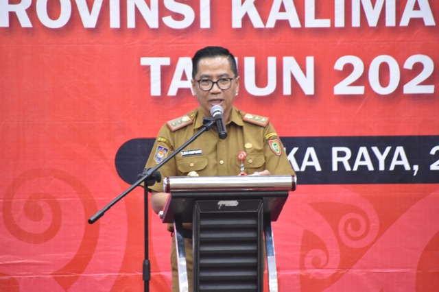 Kepala Bappedalitbang Leonard S Ampung Buka Forum Rancangan Teknokratik RPJMD Provinsi Kalteng Tahun 2025-2029
