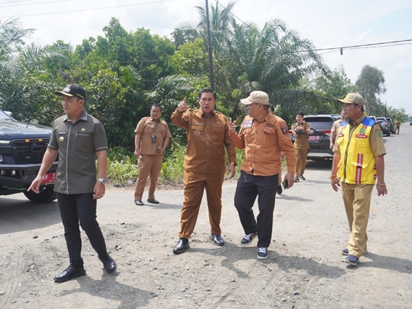 Bupati-Wabup Tinjau Pekerjaan Jalan Desa Hanjak Maju-Anjir Pulpis