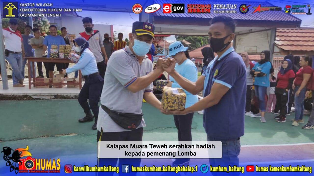 Kalapas Muara Teweh Tutup Porsenap dan Bagikan Hadiah Kepada Pemenang Lomba