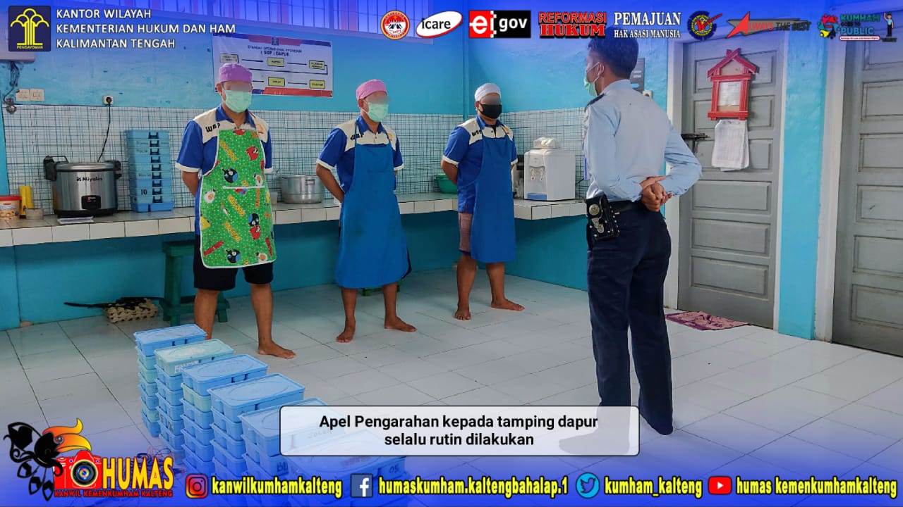 Pengelola BAMA Lakukan Pengawasan Pendistribusian Makanan Bagi WBP