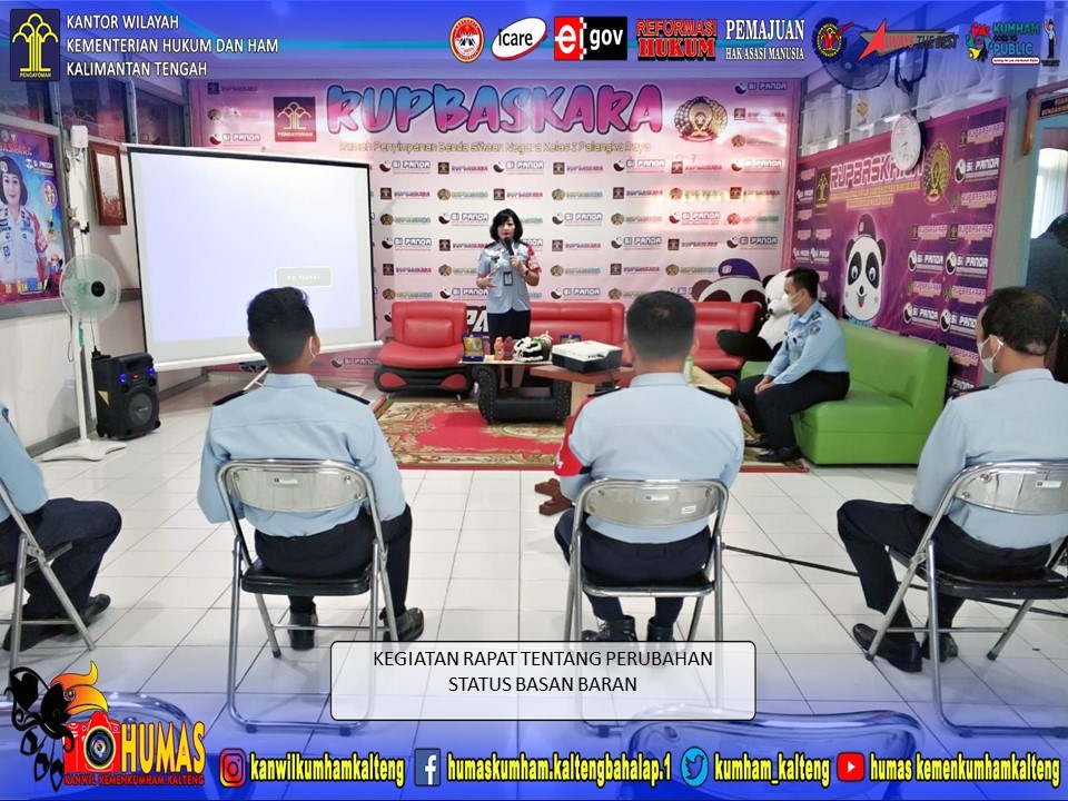 Kepala Rupbasan Berikan Arahan Terkait Benda Sitaan yang Berubah Status Menjadi Barang Rampasan 