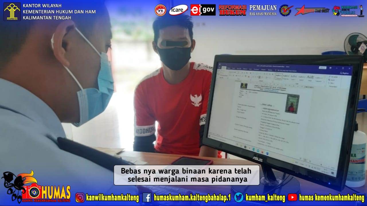 Satu Orang Warga Binaan Lapas Sukamara Selesai Jalani Masa Pidana