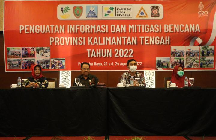 Dinas Sosial Prov. Kalteng Gelar Kegiatan Penguatan Informasi dan Mitigasi Bencana Tahun 2022