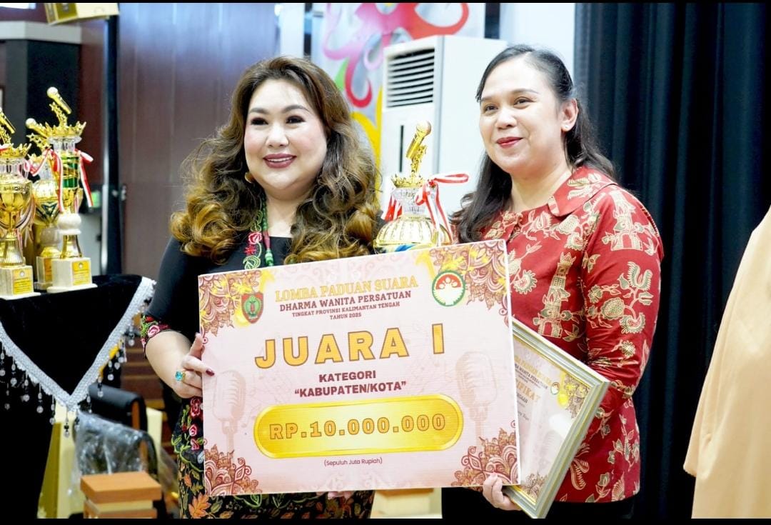 Lomba Paduan Suara DWP Kalteng Usai, Murung Raya dan Dinas Pendidikan Raih Juara Pertama
