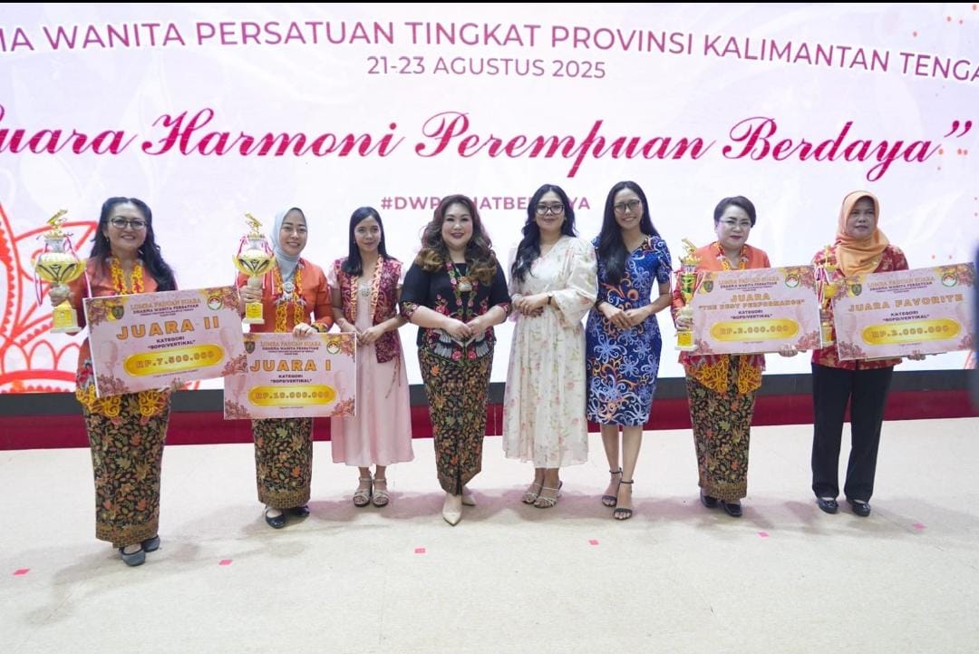Lomba Paduan Suara DWP Kalteng Usai, Murung Raya dan Dinas Pendidikan Raih Juara Pertama