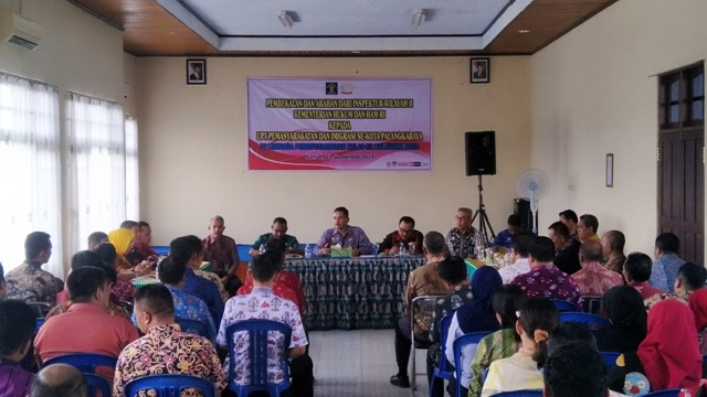 Inspektur Wilayah II Minta Upt Pemasyarakatan Dan Imigrasi Se-Kota Palangka Raya Berkomitmen Beri Kinerja Pasti