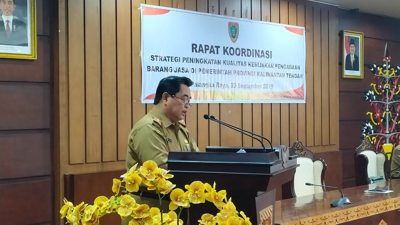 Tingkatkan Kualitas Kebijakan Pengadaan Barang dan Jasa, Pemprov Kalteng Gelar Rakor