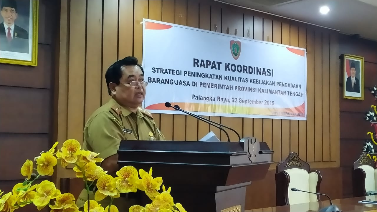 Tingkatkan Kualitas Kebijakan Pengadaan Barang dan Jasa, Pemprov Kalteng Gelar Rakor
