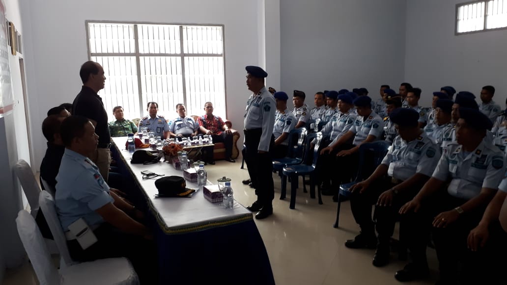 Ke Lapas Kelas II B Pangkalan Bun, Kakanwil Harapkan Kolaborasi Antar Jajaran membawa Kanwil Kemenkumham Kalteng PASTI Bahalap