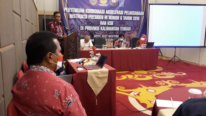 Disbun Prov. Kalteng Adakan Pertemuan Koordinasi Akselerasi Pelaksanaan Instruksi Presiden RI Nomor 6 Tahun 2019 RAN – KSB di Prov. Kalteng