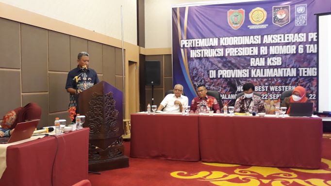 Disbun Prov. Kalteng Adakan Pertemuan Koordinasi Akselerasi Pelaksanaan Instruksi Presiden RI Nomor 6 Tahun 2019 RAN – KSB di Prov. Kalteng
