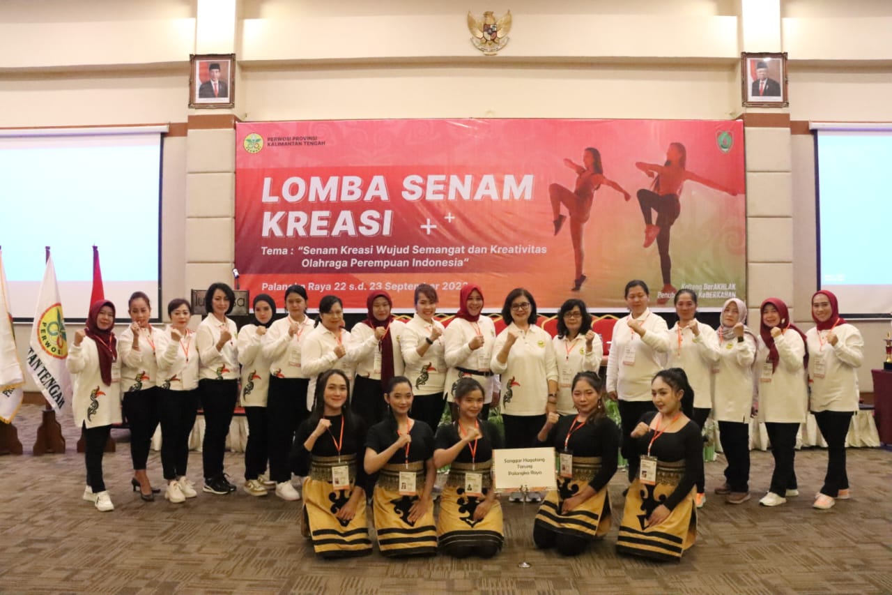 PERWOSI Prov. Kalteng Selenggarakan Seleksi Lomba Senam Kreasi Piala Ibu Negara RI Tahun 2023