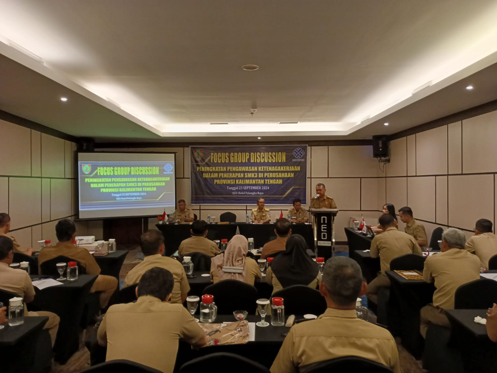 Kepala Disnakertrans Prov. Kalteng: Pentingnya Sistem Manajemen Keselamatan dan Kesehatan Kerja di Perusahaan