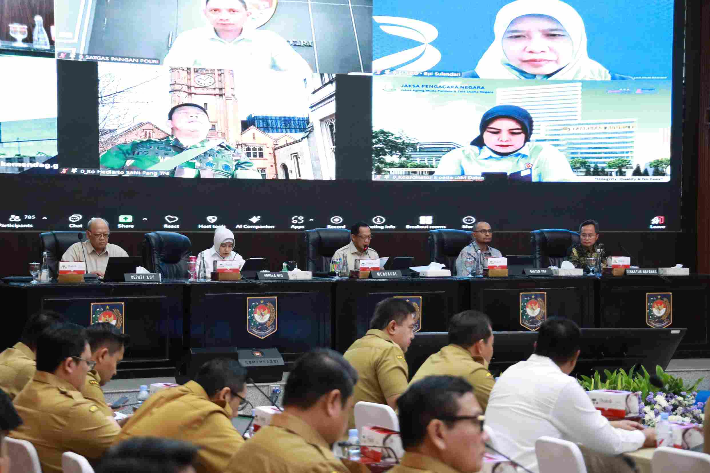 Mendagri Imbau Daerah yang Inflasinya Tinggi Perkuat Koordinasi Pengendalian dengan BPS hingga Bulog
