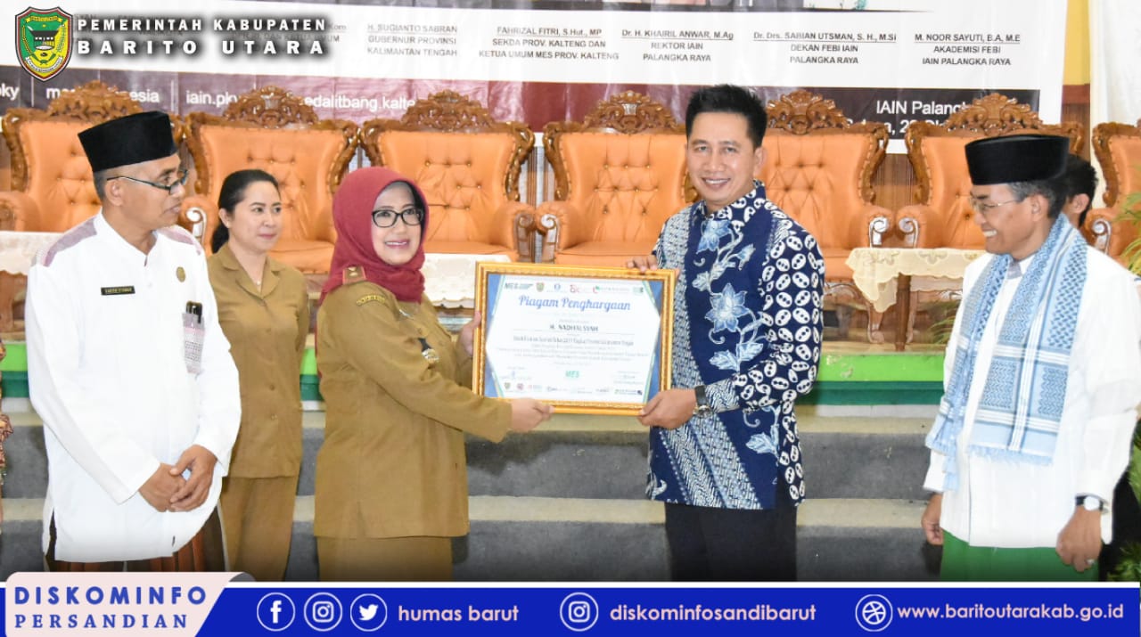 H. Nadalsyah Dinobatkan Sebagai Tokoh Ekonomi Syariah Kalteng