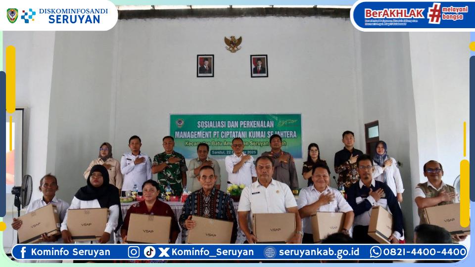 Dorong Pemerataan Plasma Masyarakat, Pemkab Seruyan Fasilitasi Sosialisasi PT. Ciptatani Kumai Sejahtera