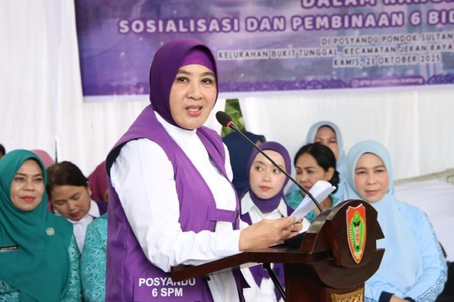 Ketua Umum TP PKK Tri Tito Karnavian Kunjungi Posyandu Sultan, Apresiasi Prestasi Kalteng dan Dorong Implementasi 6 SPM