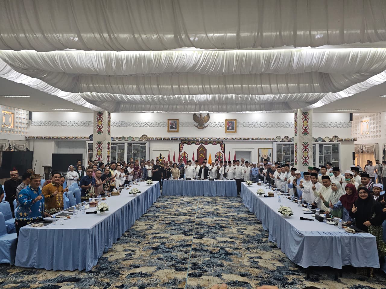 Hasupa Hasundau Bersama Tokoh Lintas Agama, Gubernur Agustiar Sabran Tekankan Persatuan