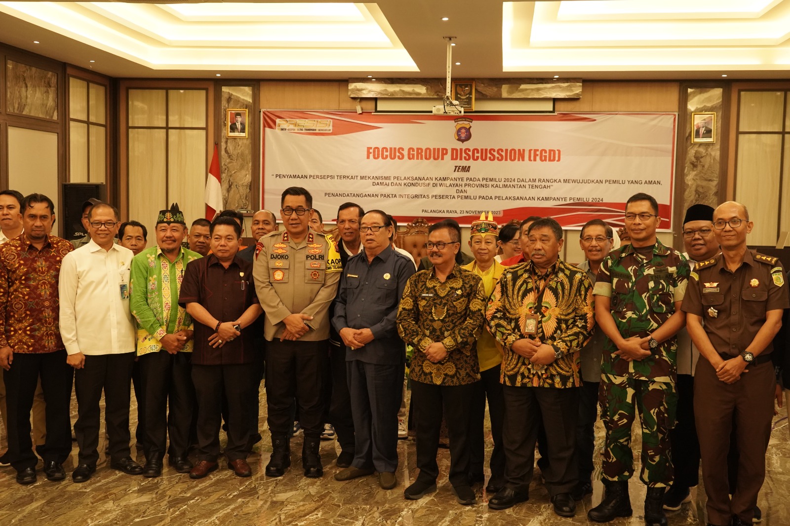 Plh. Asisten Pemkesra Herson B. Aden Hadiri FGD Penyamaan Persepsi Terkait Kampanye Pemilu 2024