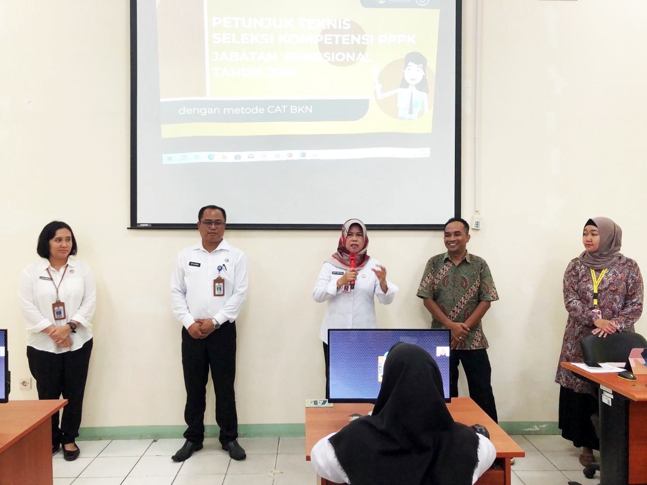Kepala BKD Prov. Kalteng Tinjau Pelaksanaan Seleksi PPPK