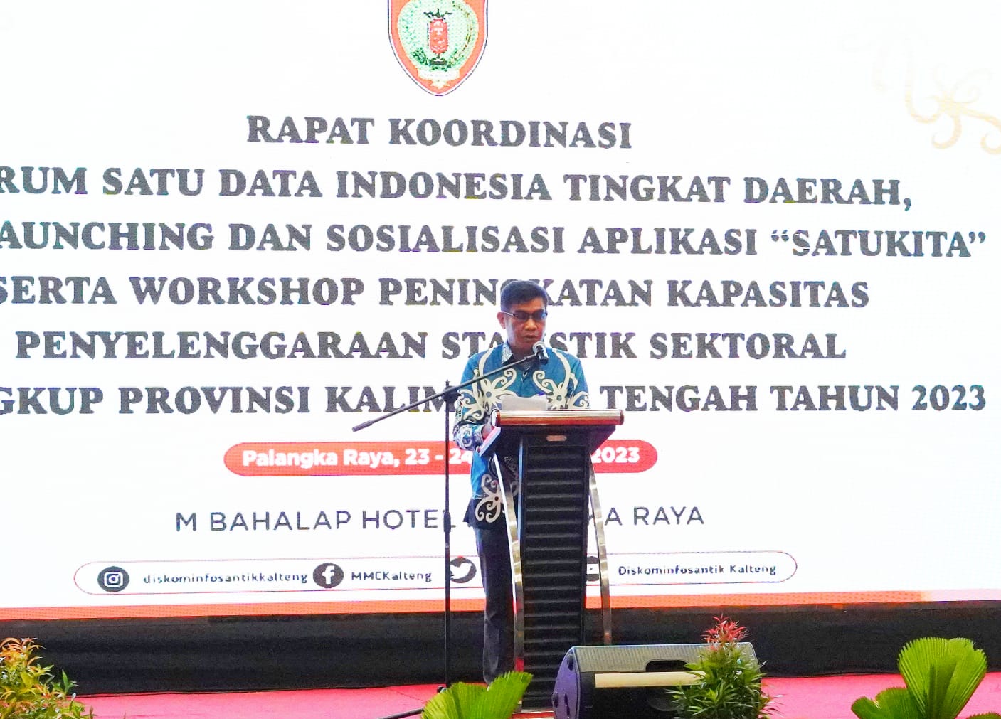 Sekda Nuryakin Buka Rakor Forum Satu Data Indonesia Prov. Kalteng